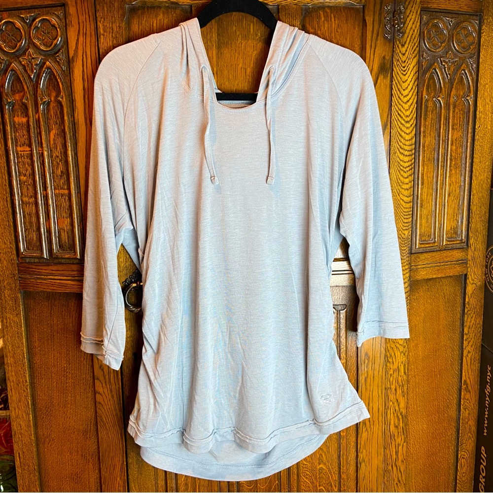 Mountain Hardware Hiking 3/4 Sleeve Hooded Top women’s Large size L